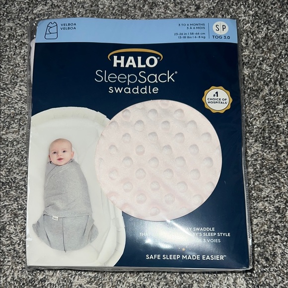 Halo Other - Halo SleepSack Swaddle light pink size small 3 to 6 months